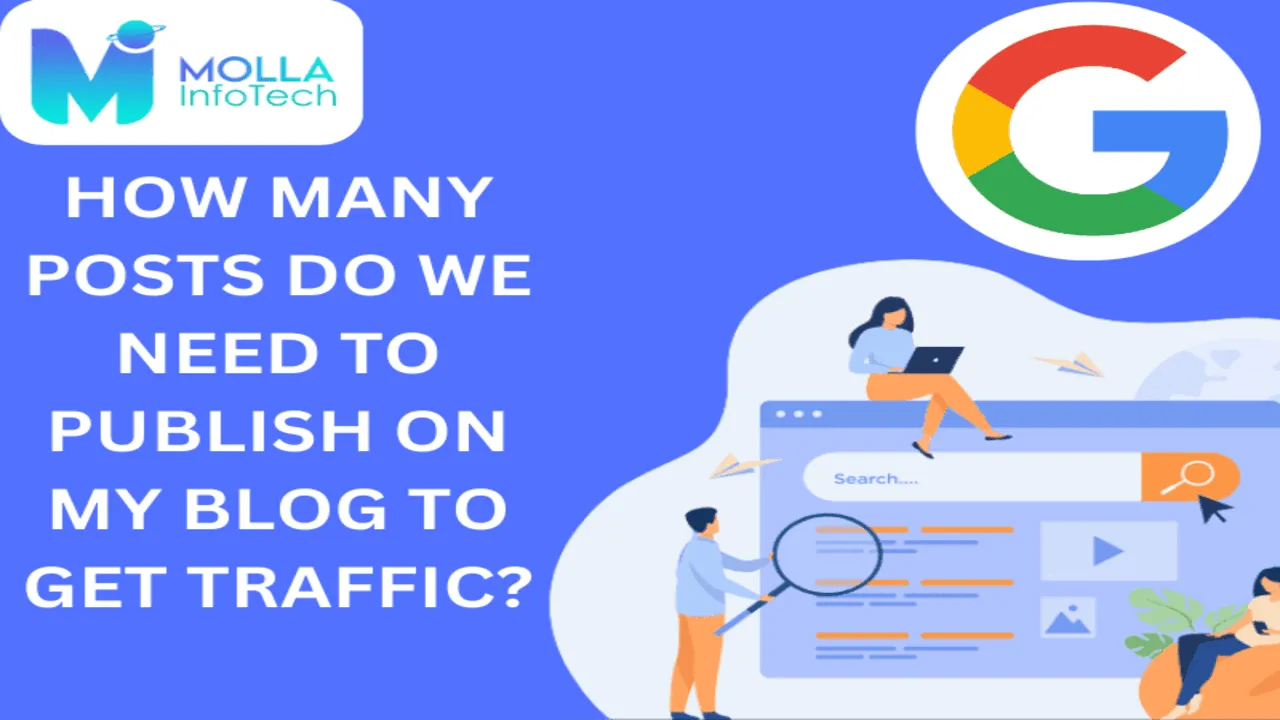 How many content (post) do we need to publish on my blog to get traffic?